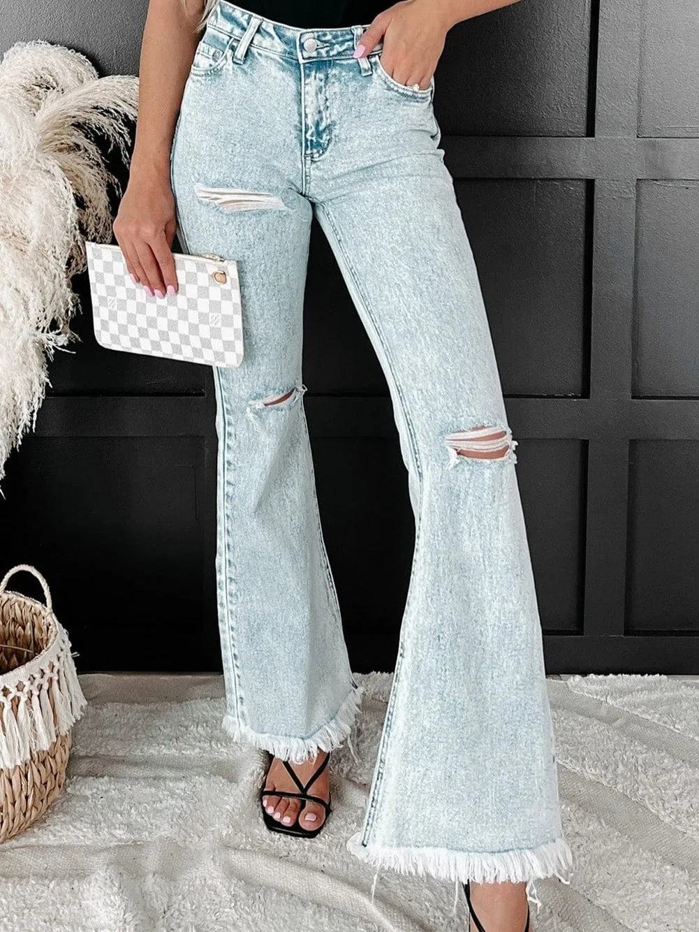 Acid Wash Bell Bottoms