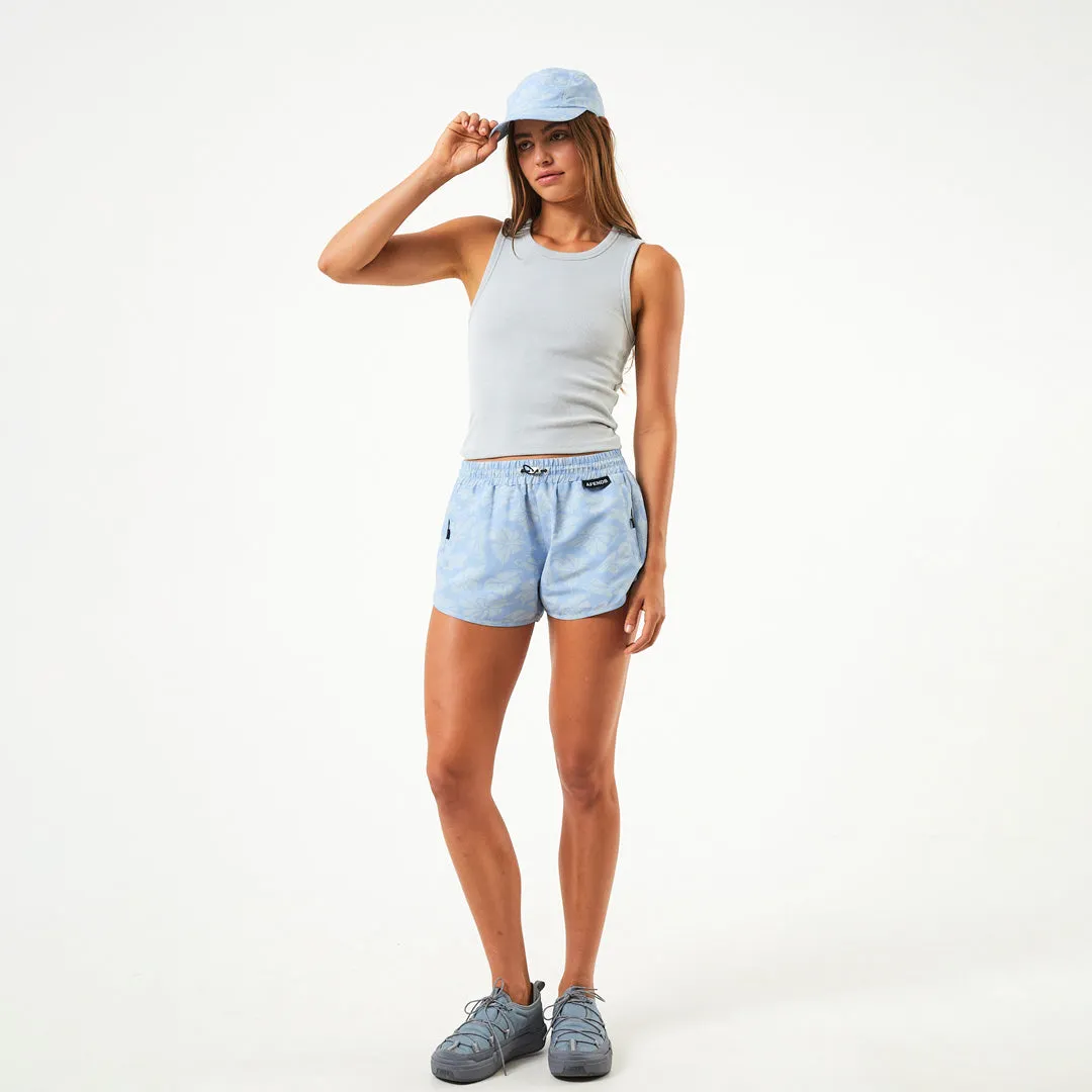 AFENDS Womens Underworld - Spray Shorts - Powder Blue