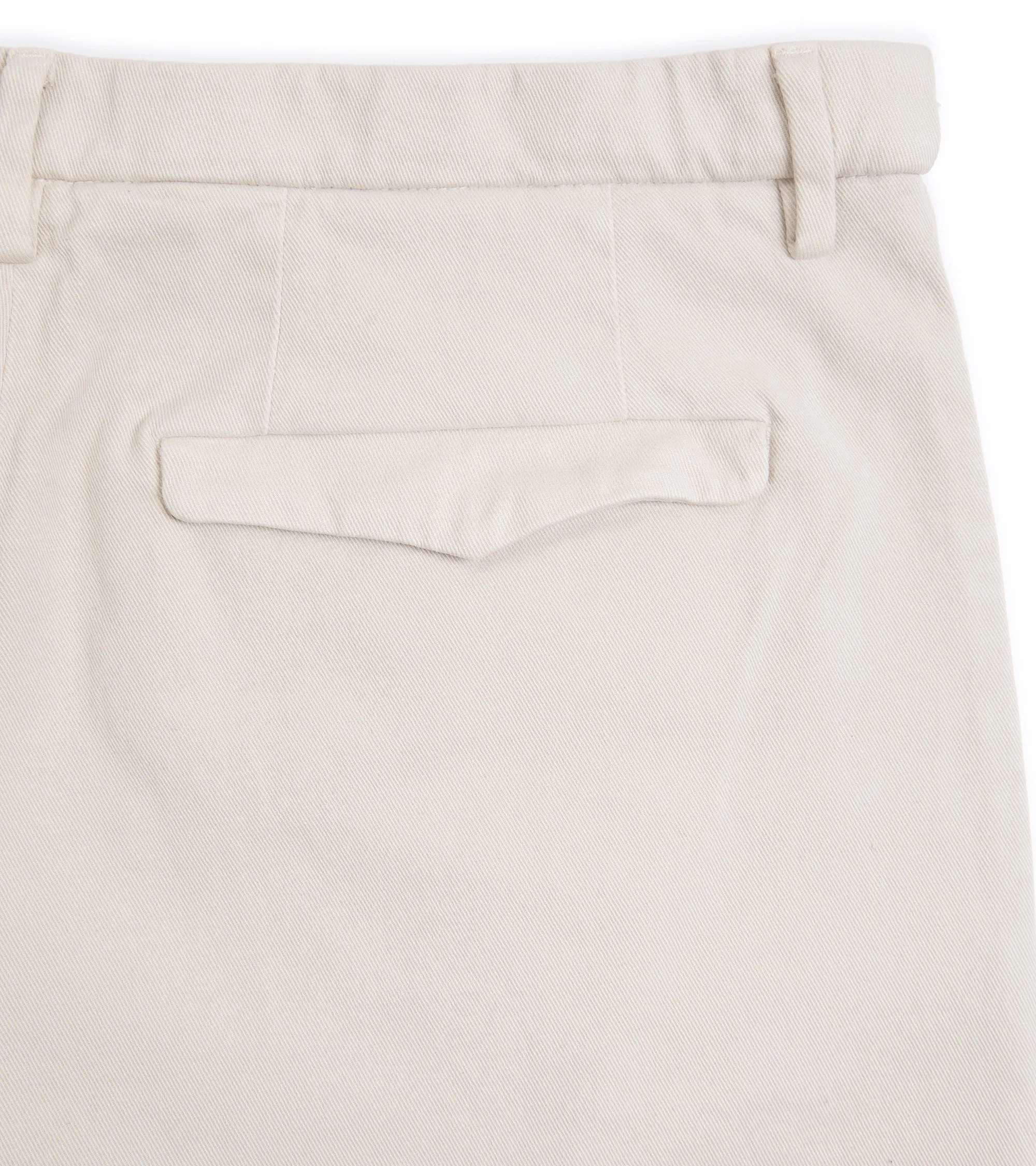 Barena Masco Mante Cotton Twill Pleated Trousers: Beige