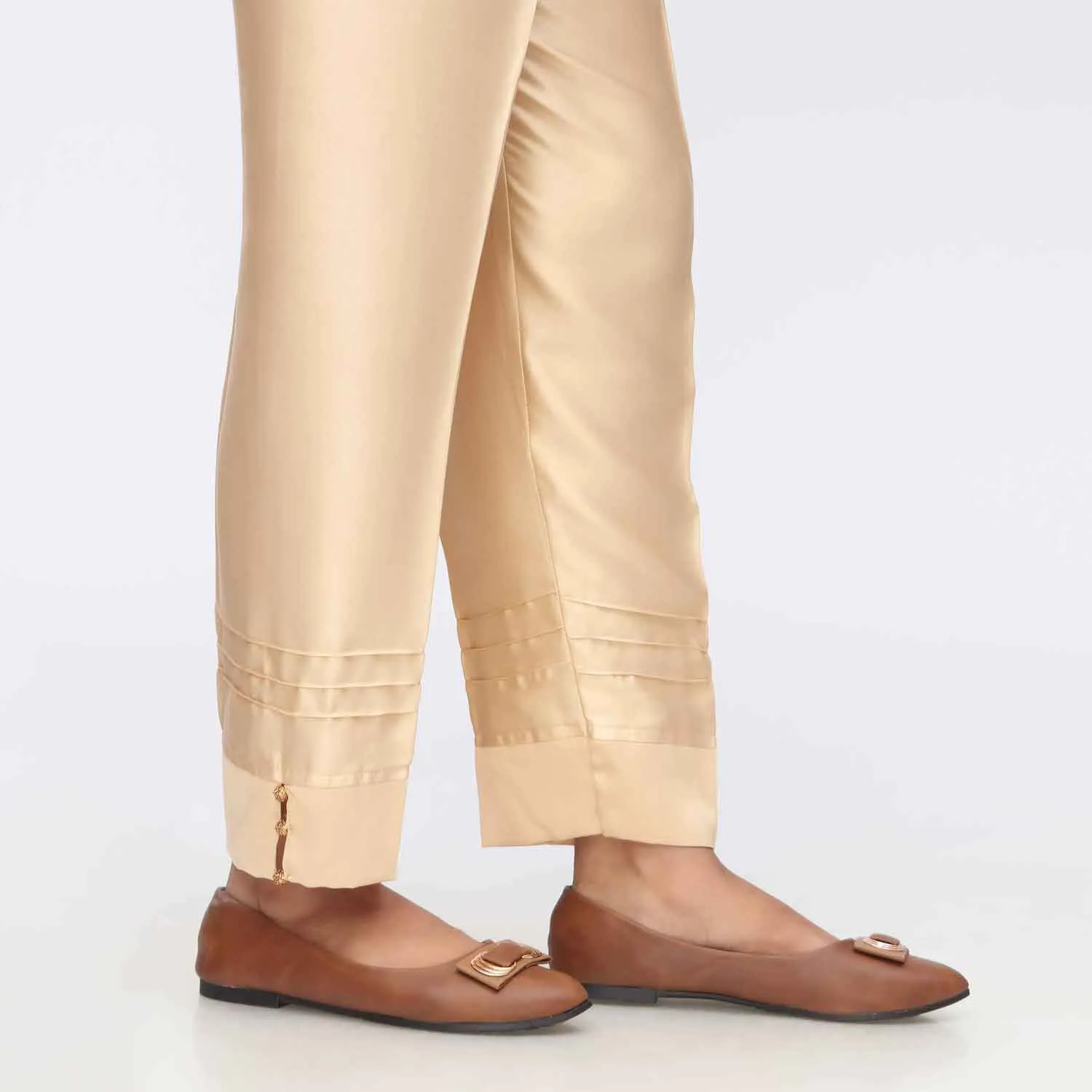 Beige Shamoz Silk Slim Fit Trouser PW3612