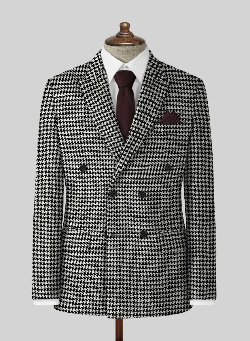 Big Houndstooth BW Tweed Jacket