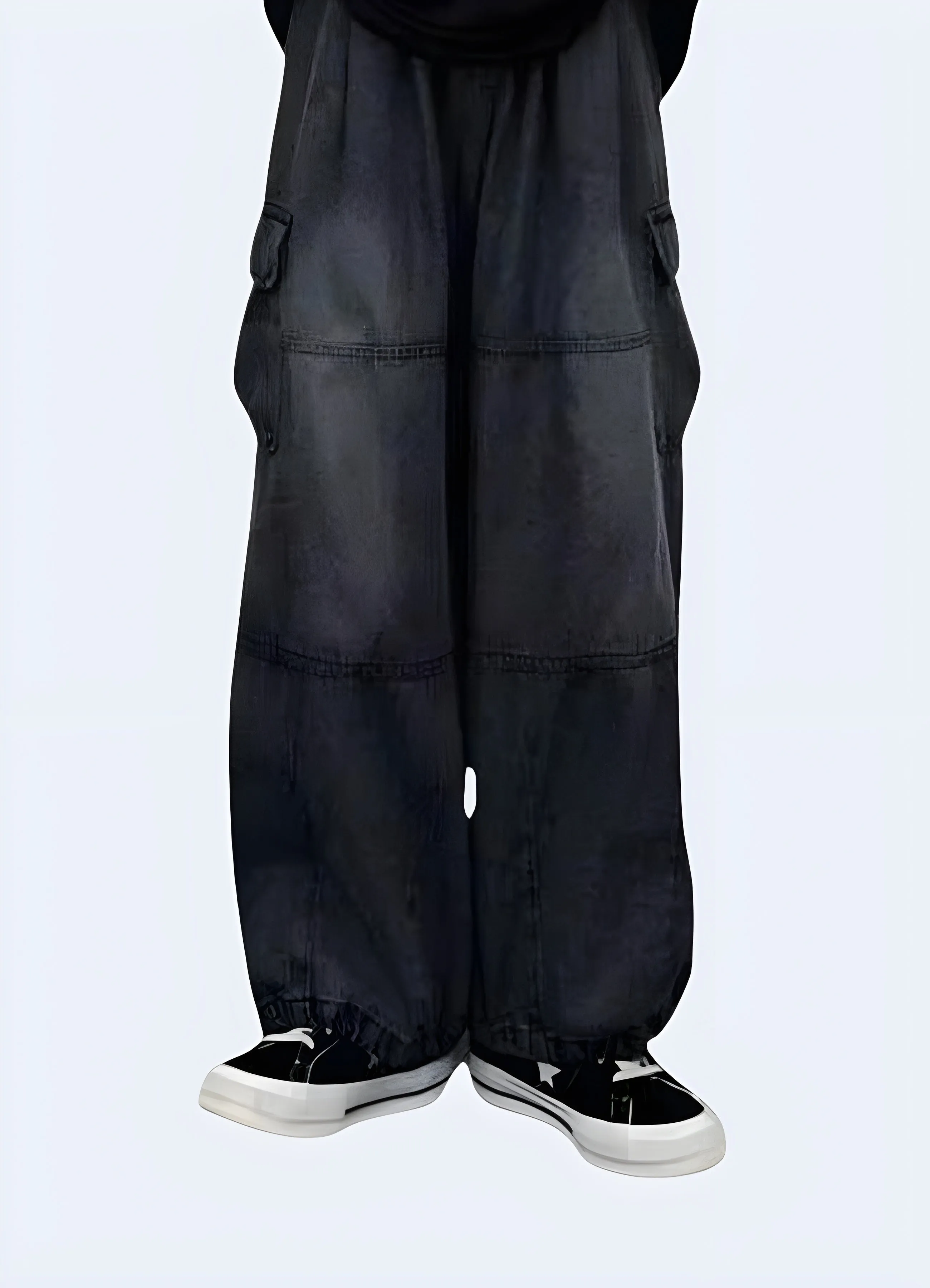 Black Baggy Cargo Pants Women