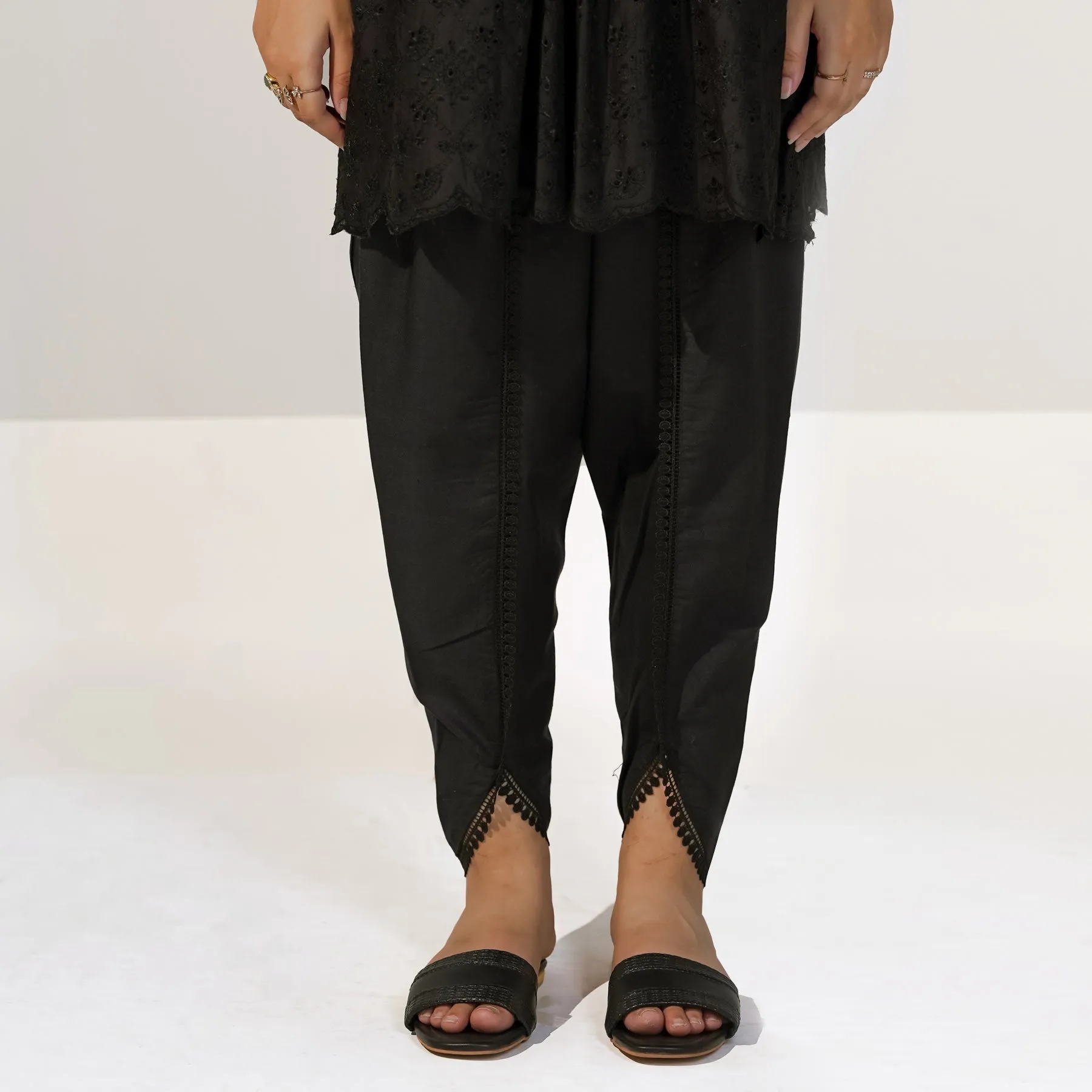 Black Cambric Tulip Shalwar PS3569