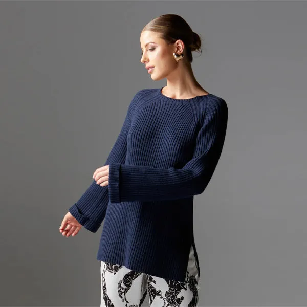 Bluebell Rib Tunic - Navy