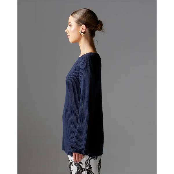 Bluebell Rib Tunic - Navy