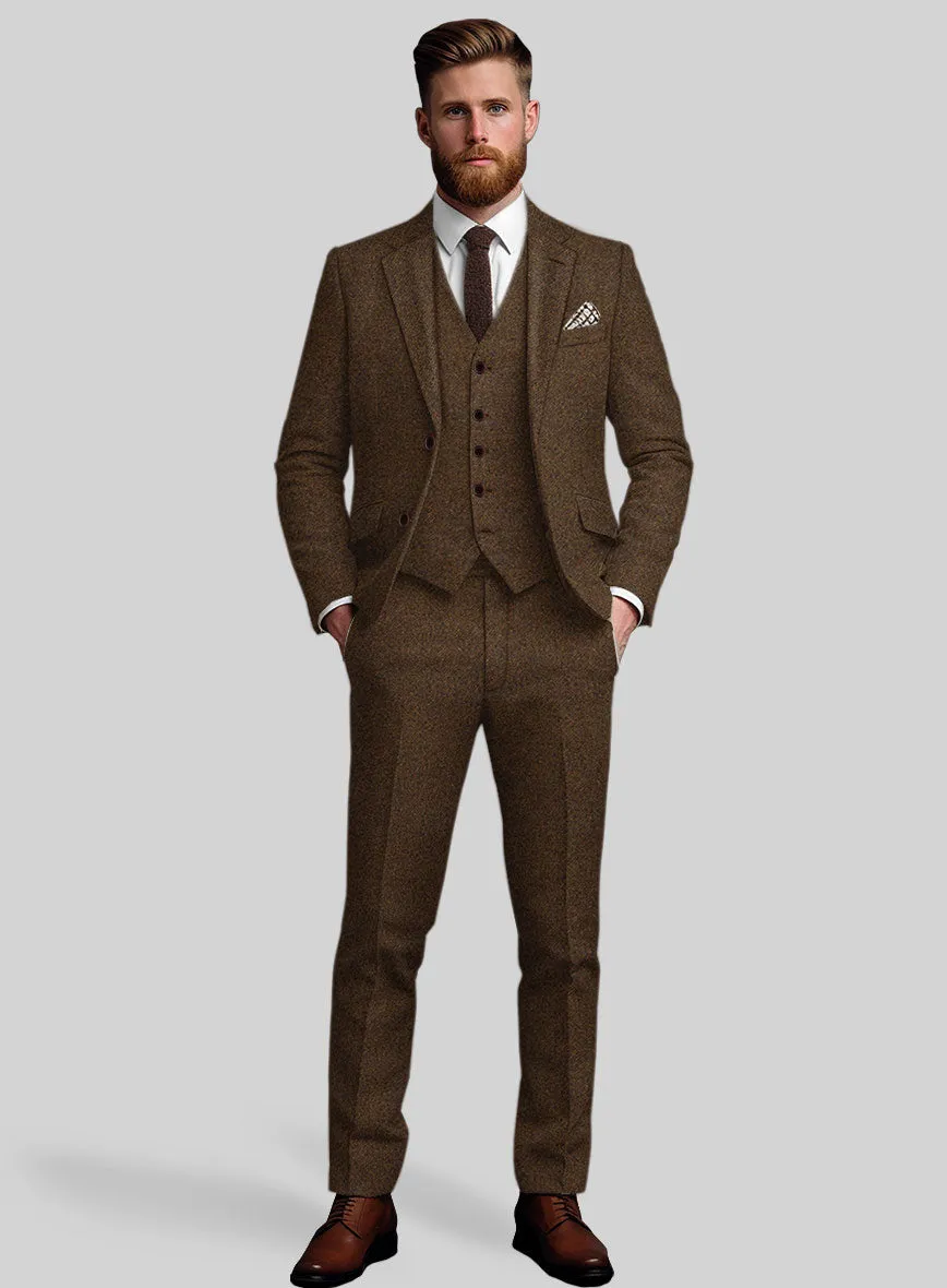 Bramble Brown Heavy Tweed Suit