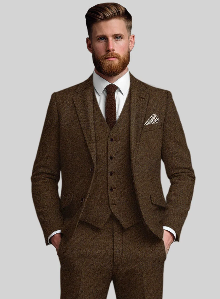 Bramble Brown Heavy Tweed Suit