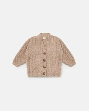 Cable Cardigan - Fuzzy