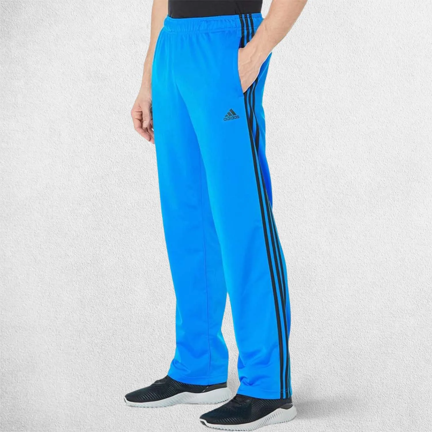 Classic Men's Essentials 3-Stripes Tracksuit Trousers with Front Pockets