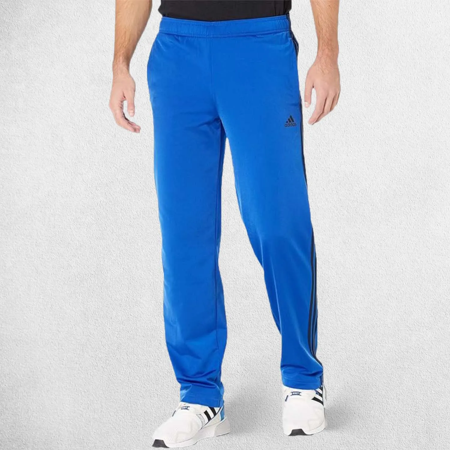 Classic Men's Essentials 3-Stripes Tracksuit Trousers with Front Pockets