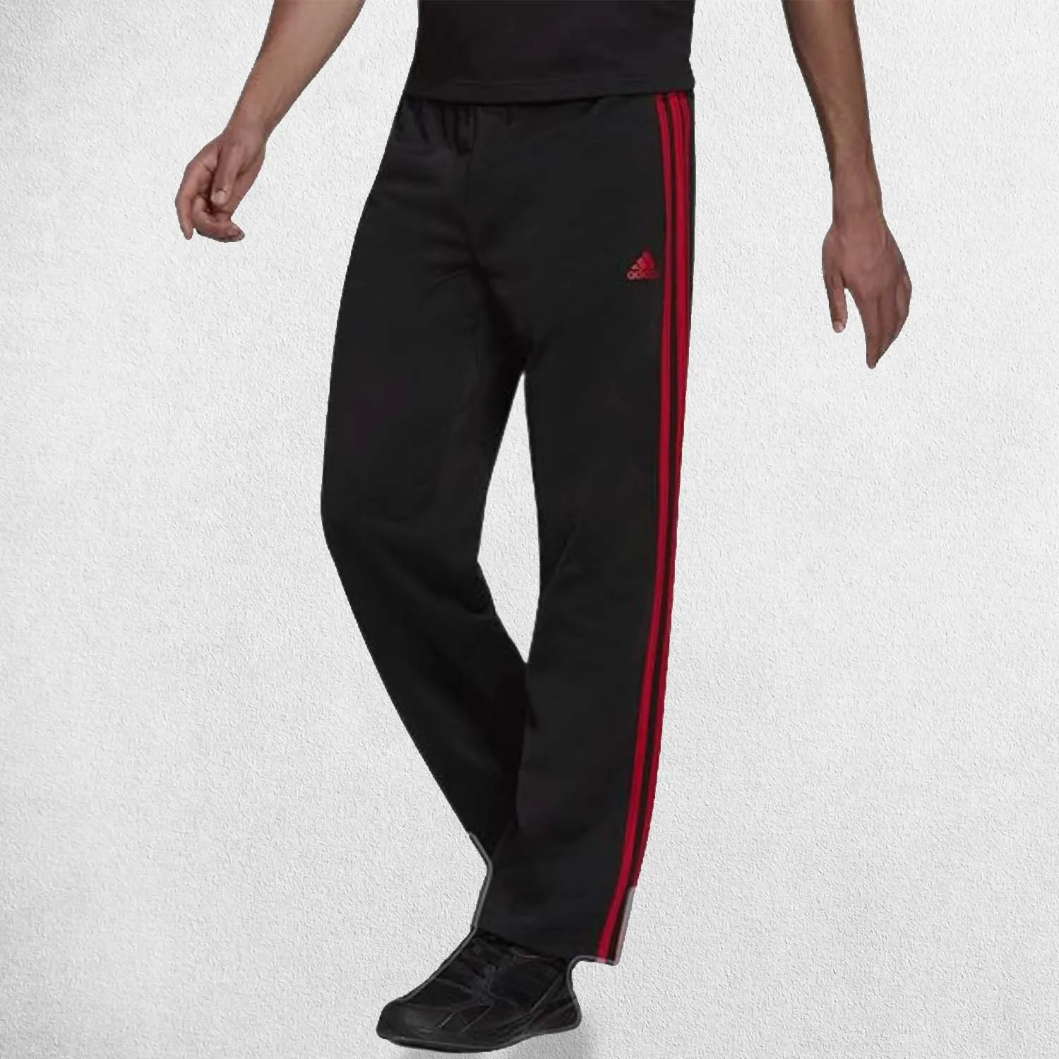 Classic Men's Essentials 3-Stripes Tracksuit Trousers with Front Pockets