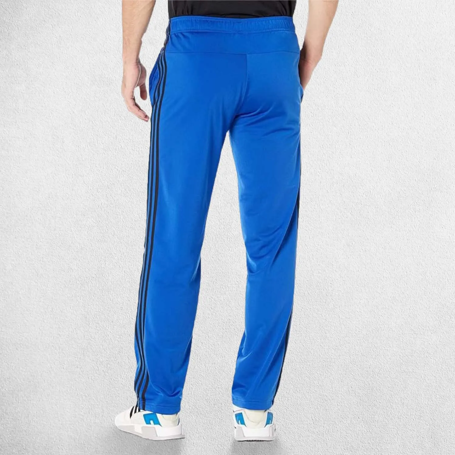 Classic Men's Essentials 3-Stripes Tracksuit Trousers with Front Pockets