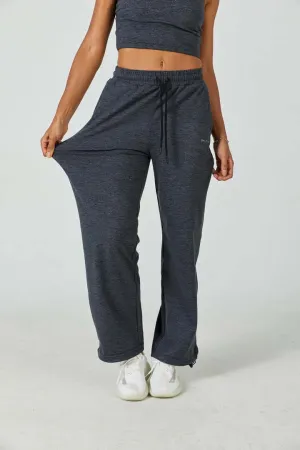 CloudFleece™ Wide Leg Sweatpant-Dark Heather Grey