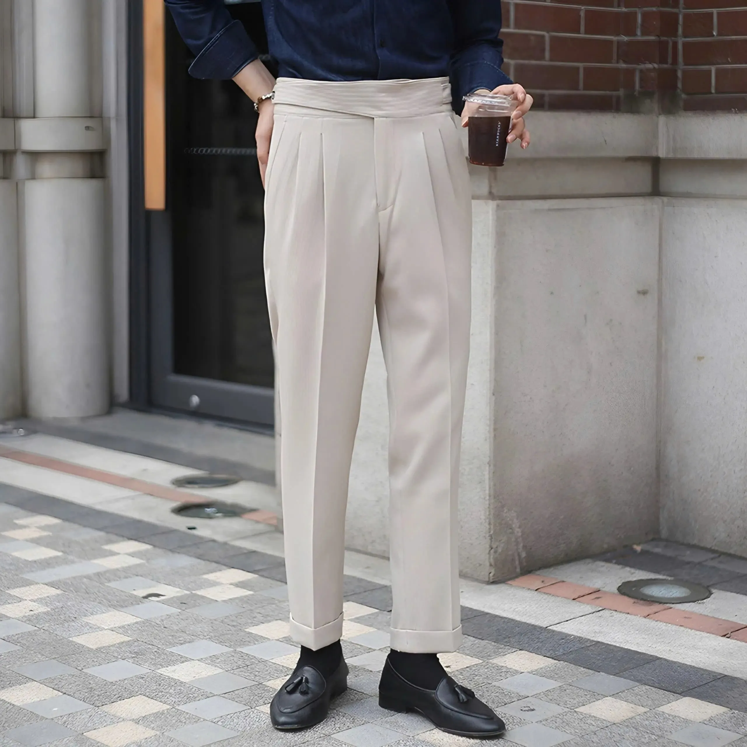 Corduroy Elegant Trousers - Cross & Crown