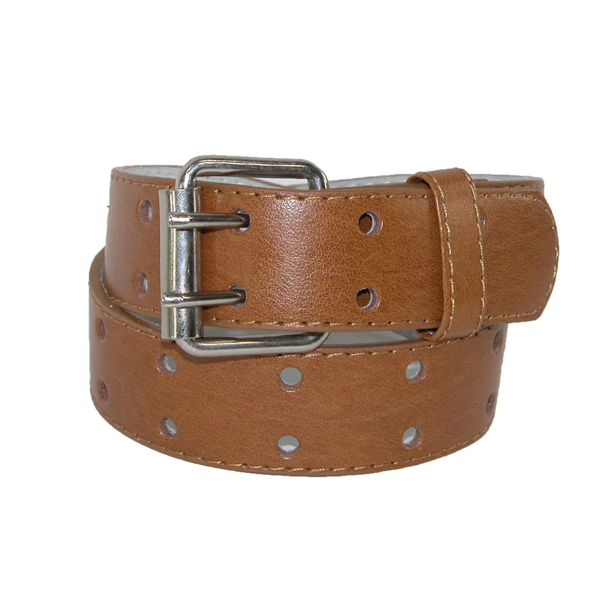 CTM® Kids' Leather Two Hole Jean Belt