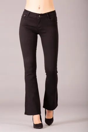 CurveFlare High-Waist Black Flare Jeans