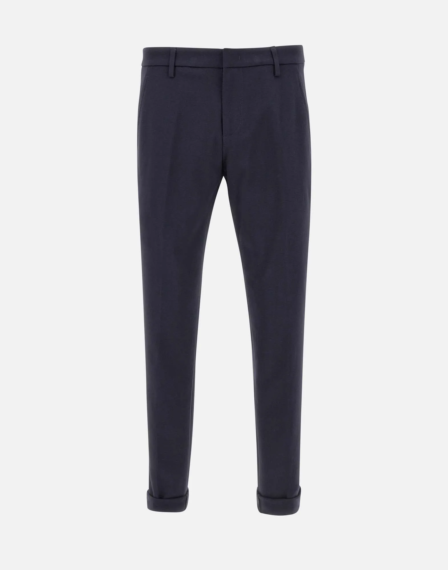 Gaubert Blue Viscose Trousers for Men