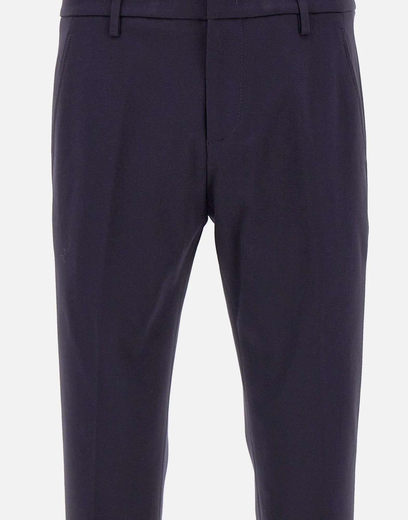 Gaubert Blue Viscose Trousers for Men