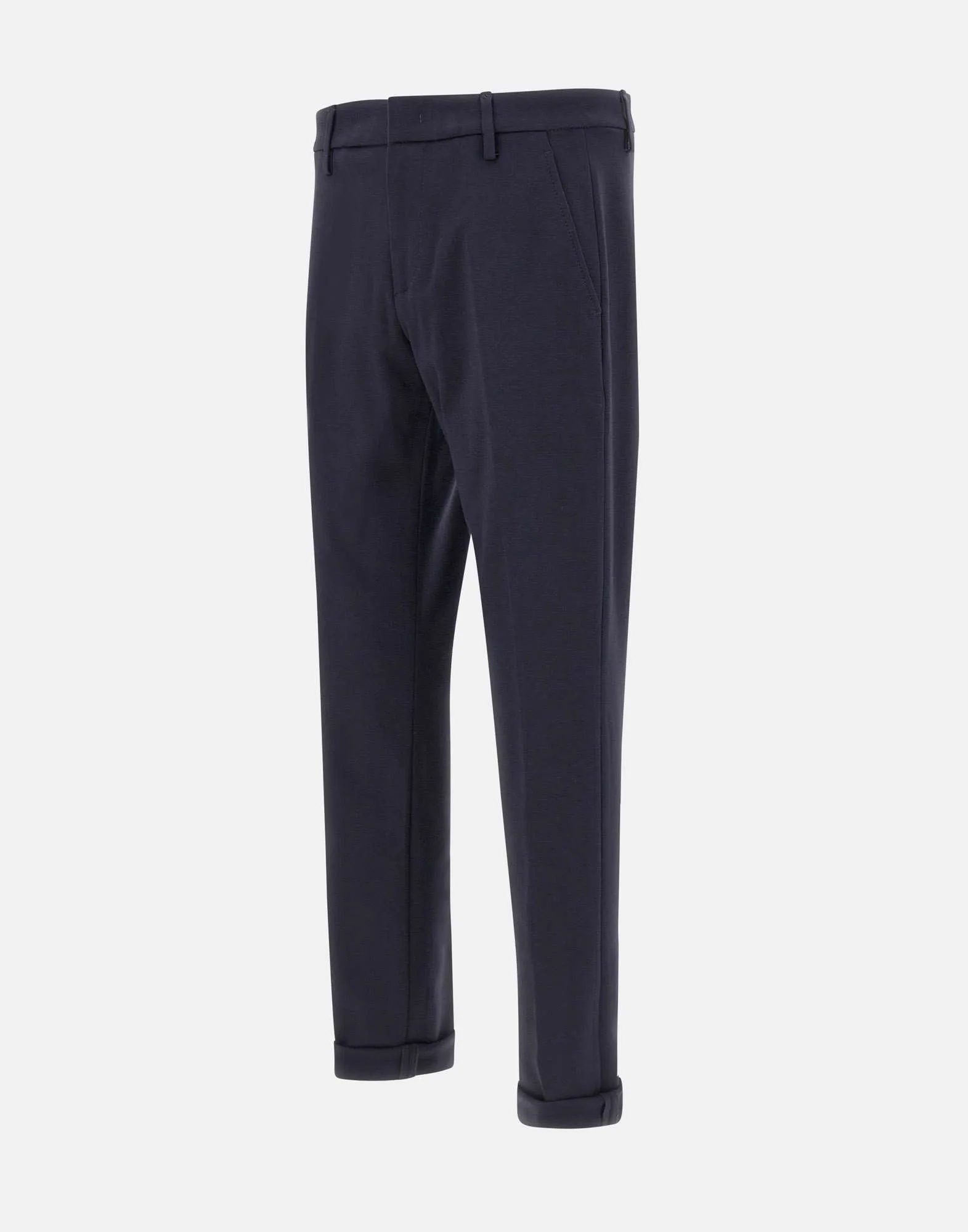 Gaubert Blue Viscose Trousers for Men