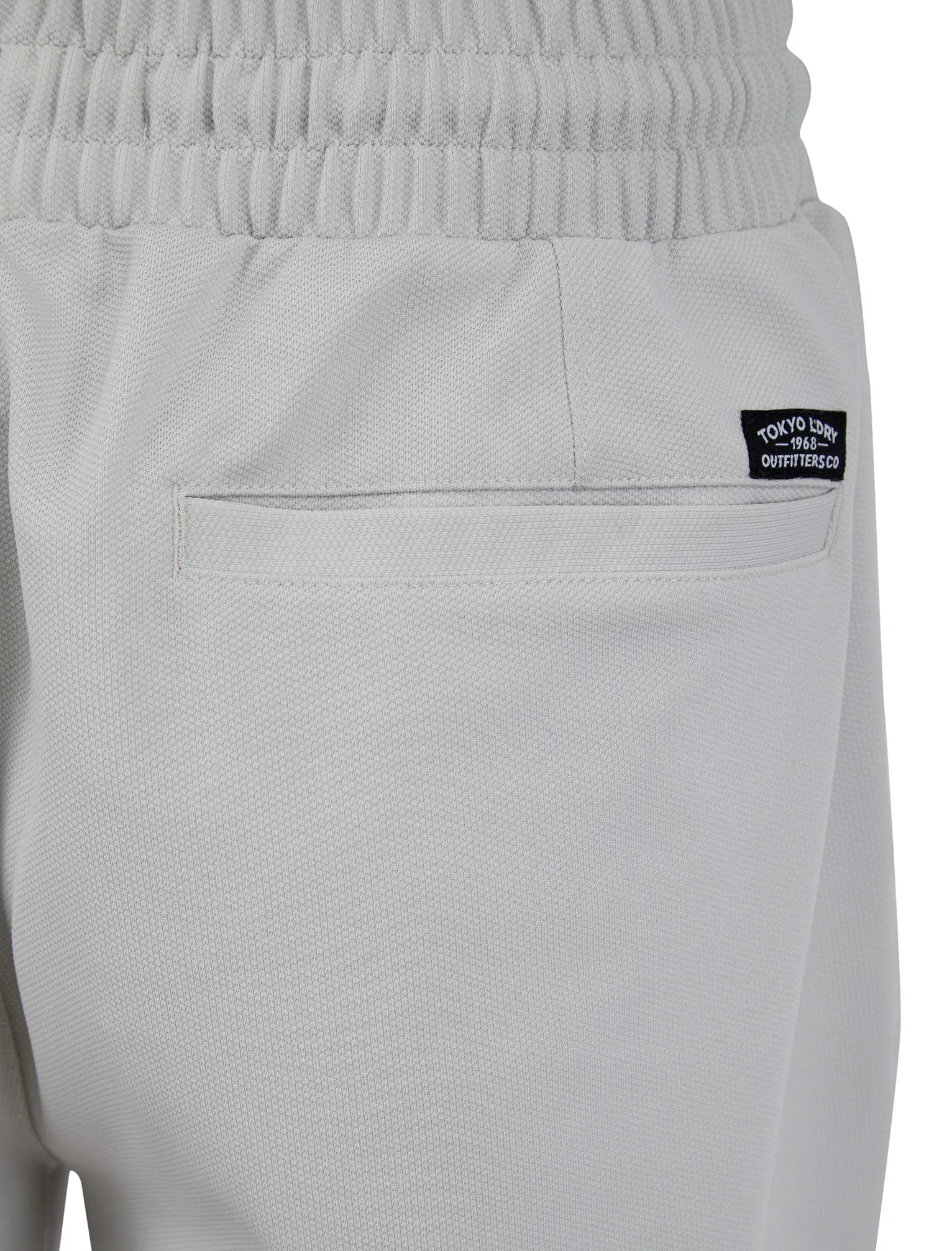 Gelato Stretch Fabric Jogger Shorts in Pumice Grey - Tokyo Laundry