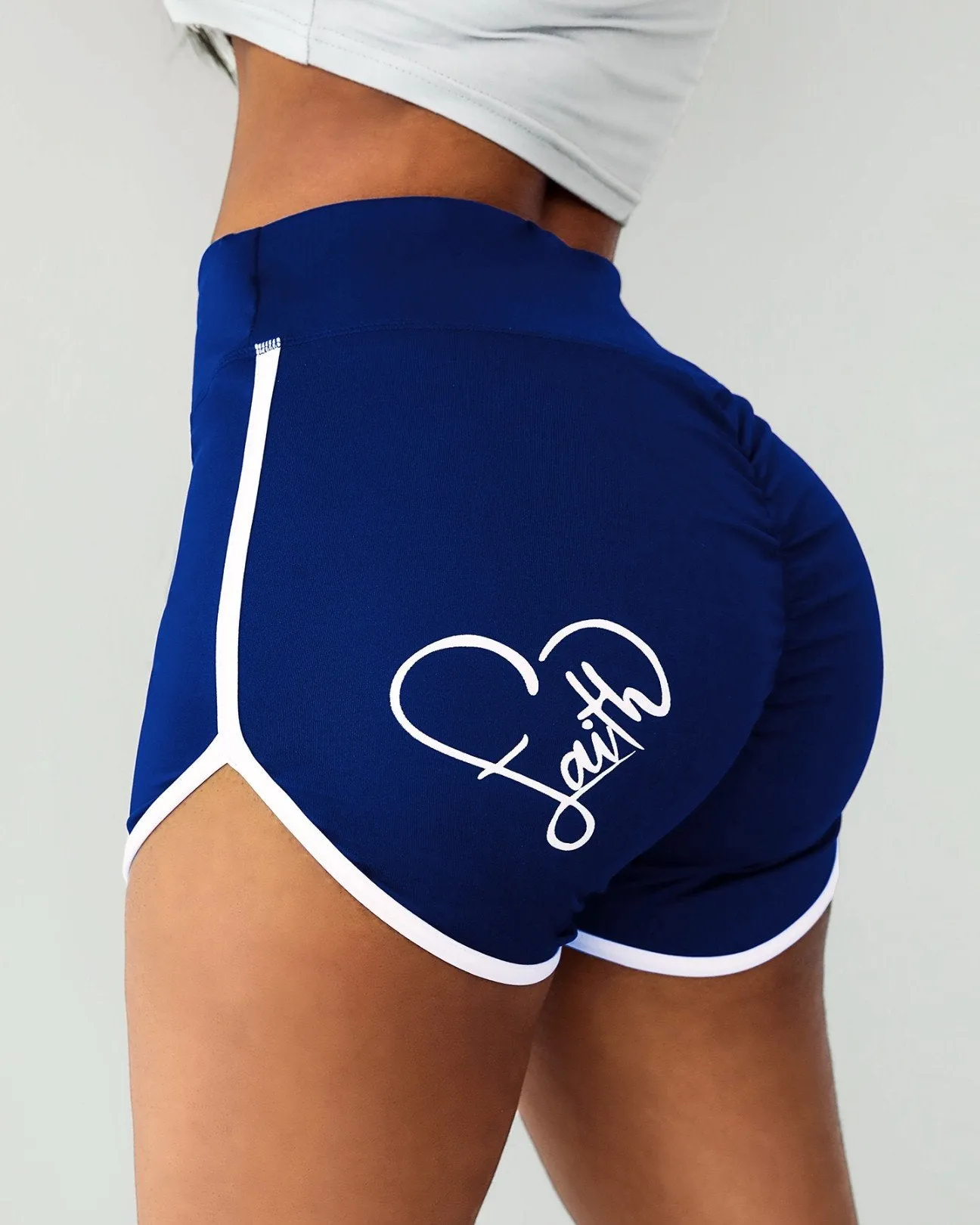 High Waisted Butt Lifting Scrunch Booty Yoga Shorts