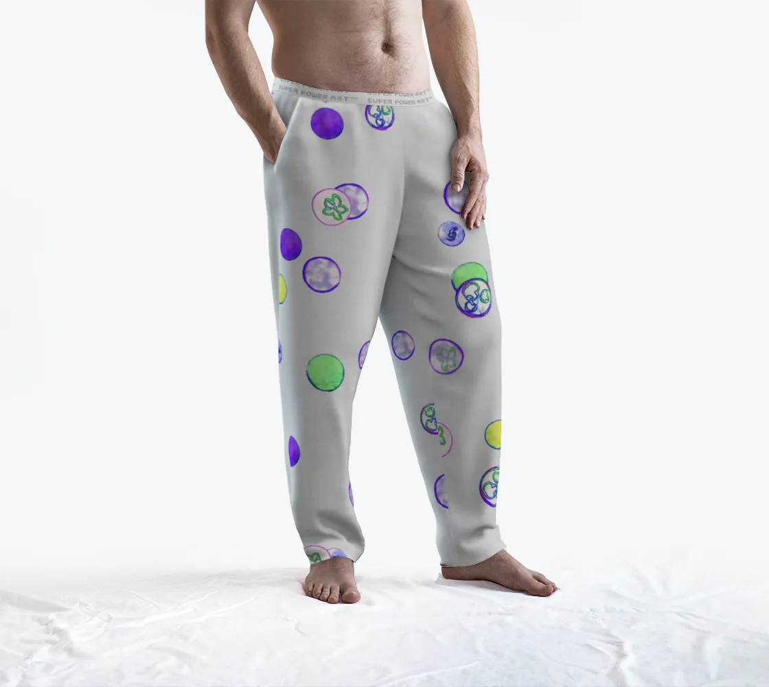 Insook Hwang's Art_Lounge Pants__Energyballs_gray#1_whiteband