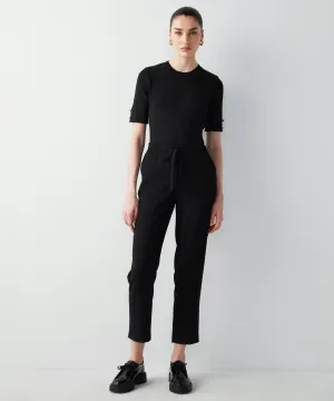 Ipekyol Elastic Waist Trousers With Metal Accessory Black