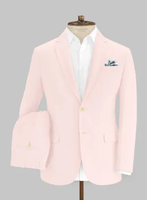 Italian Pale Pink Cotton Stretch Suit