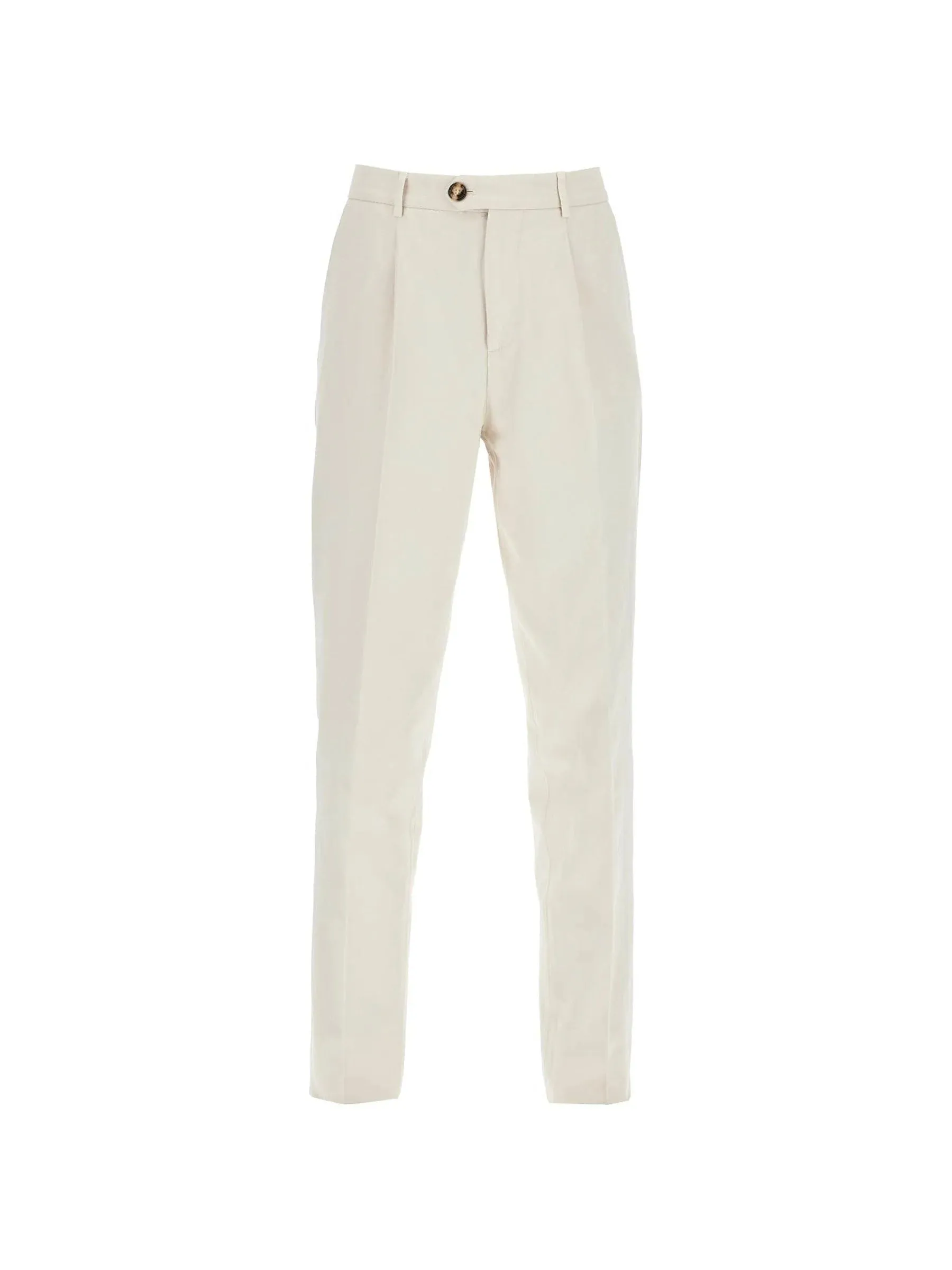 Leisure Fit Pleated Trousers