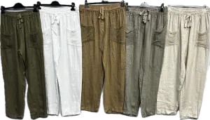 Linen Pant - Fish Net Pockets