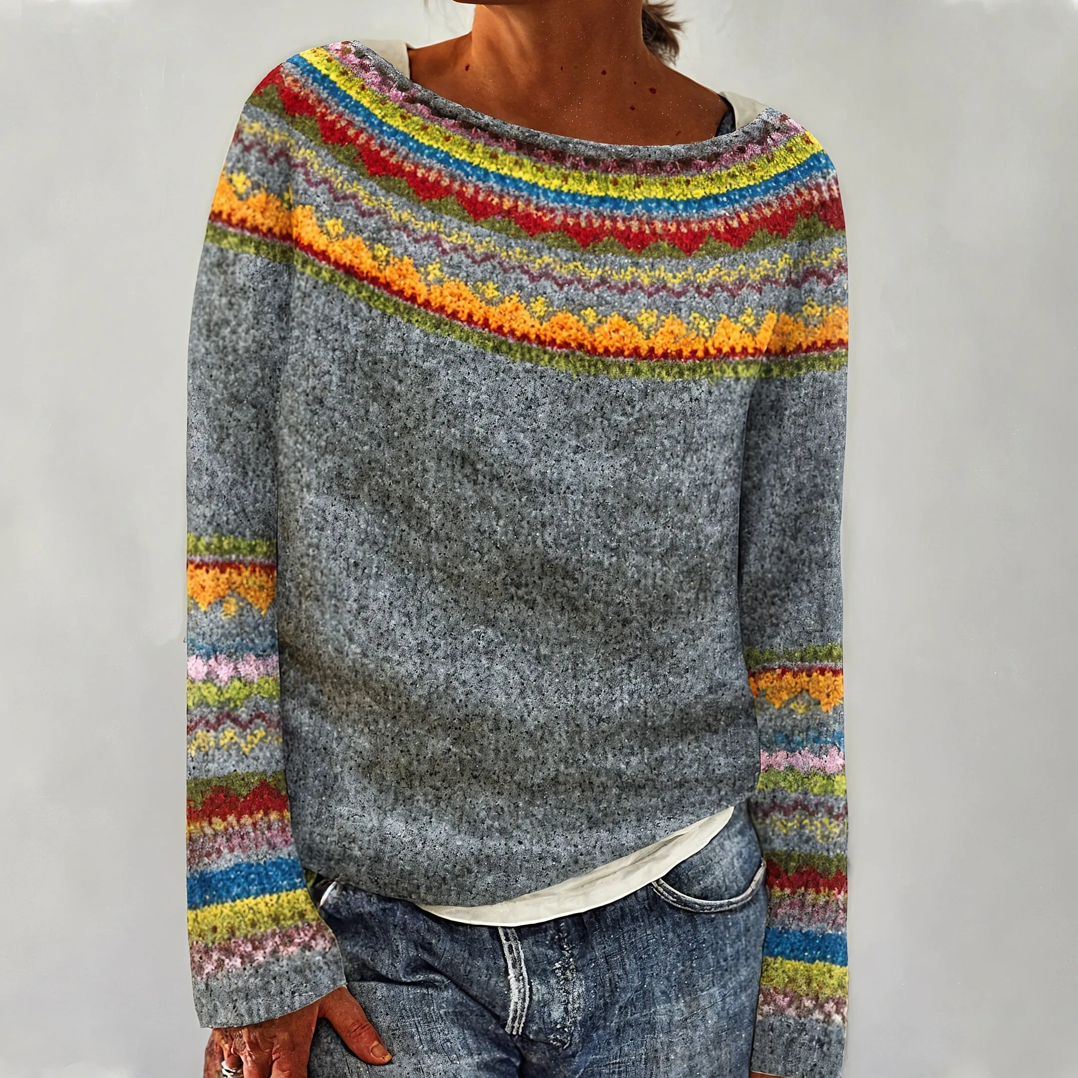 Marie™ | Warm Retro Knit Sweater