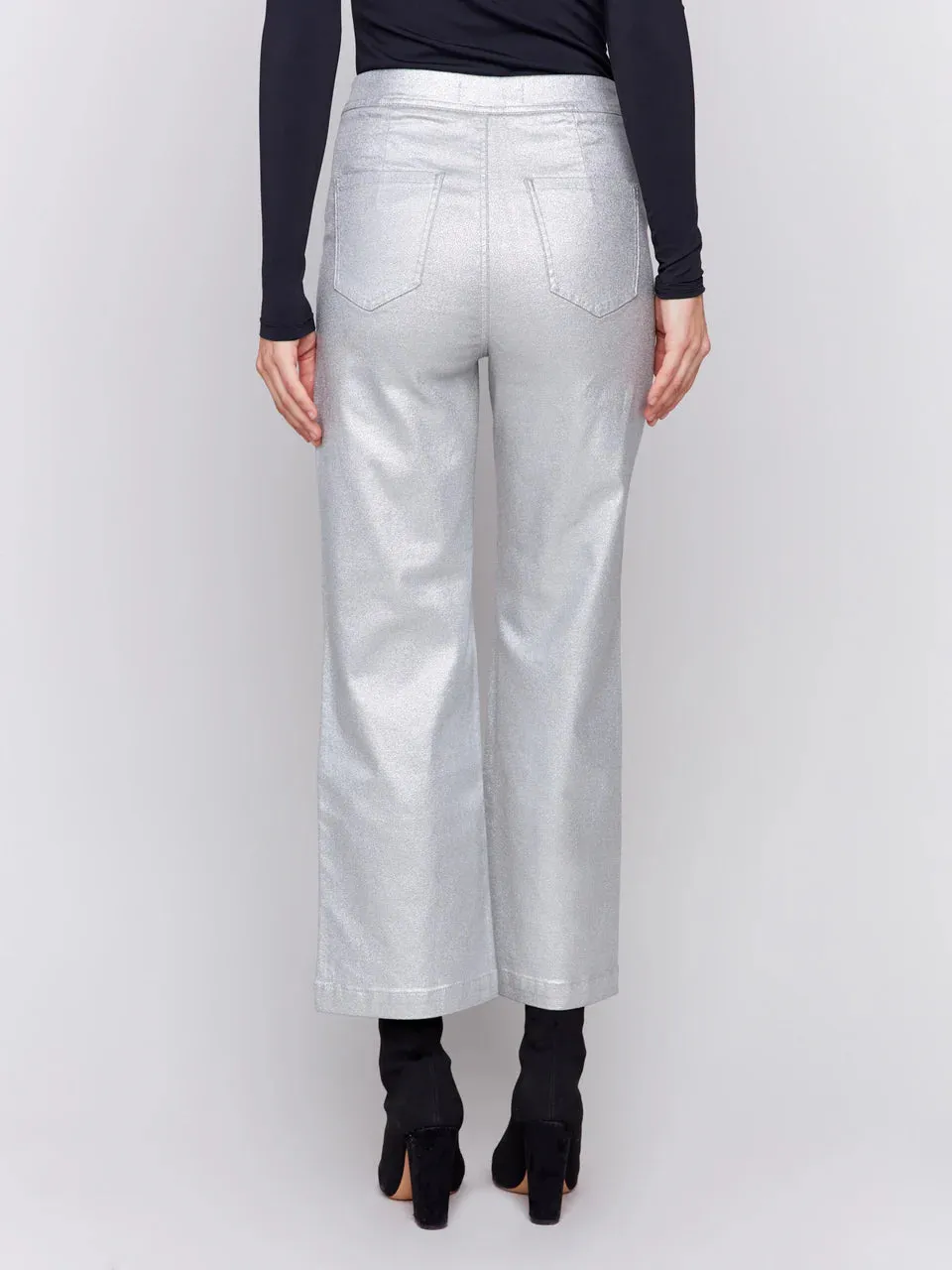 Metallic Silver Pant