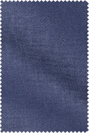 Mid Blue Plain Twill