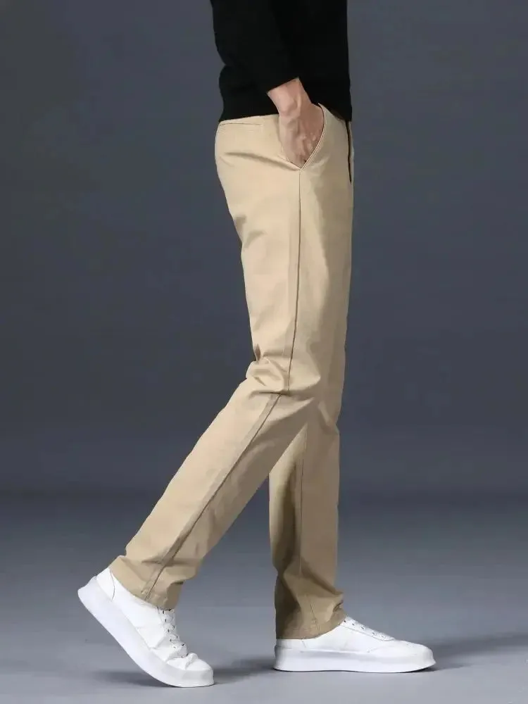 Minimalist Straight Trousers - Cross & Crown