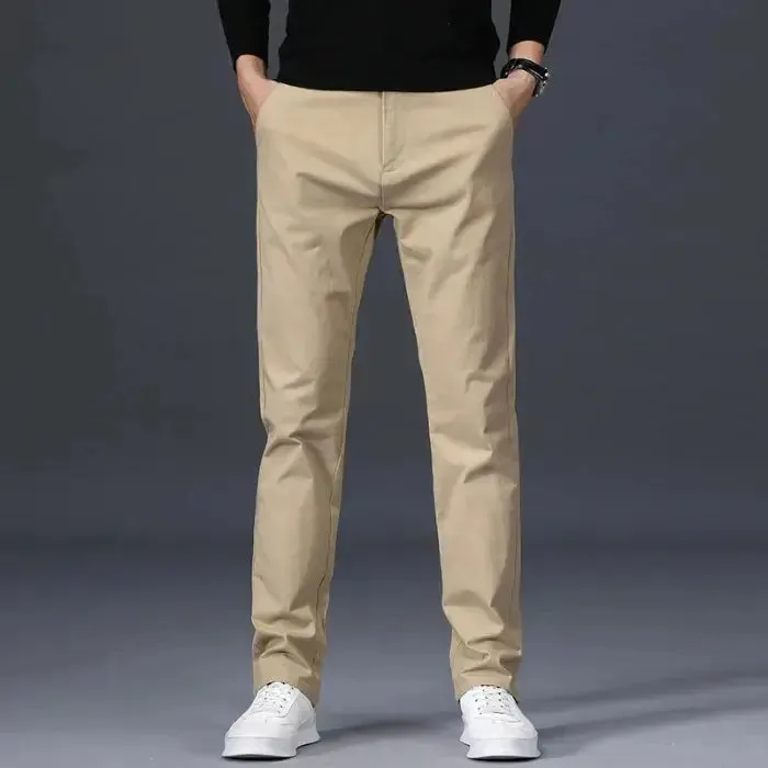 Minimalist Straight Trousers - Cross & Crown