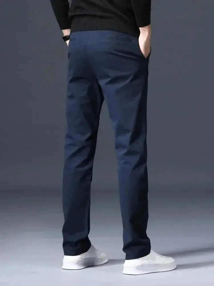 Minimalist Straight Trousers - Cross & Crown