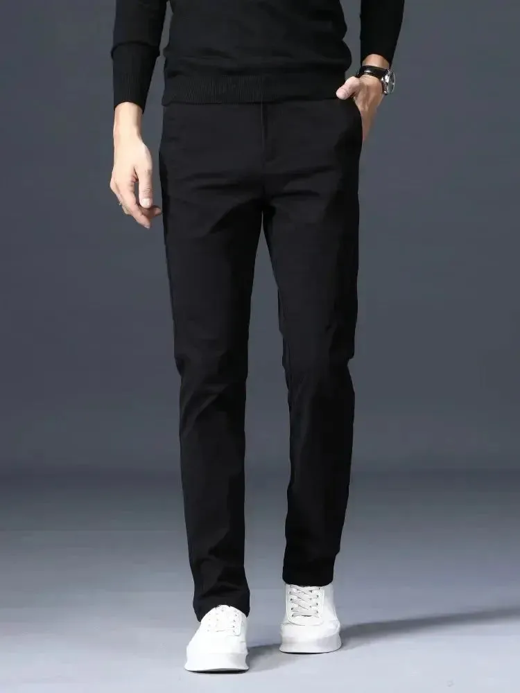 Minimalist Straight Trousers - Cross & Crown