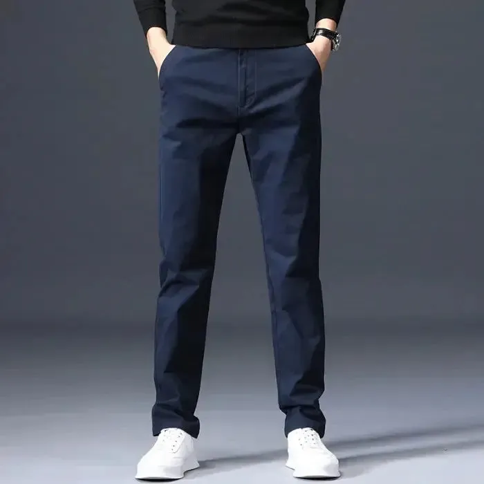 Minimalist Straight Trousers - Cross & Crown