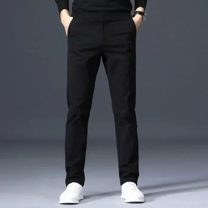 Minimalist Straight Trousers - Cross & Crown