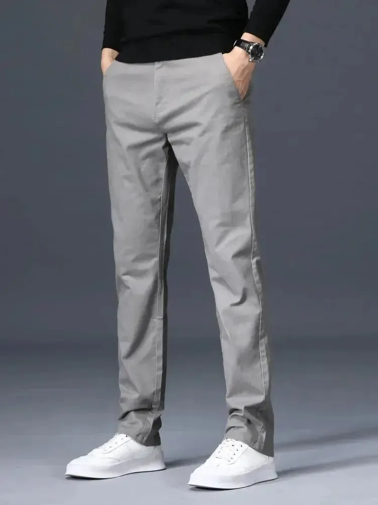 Minimalist Straight Trousers - Cross & Crown