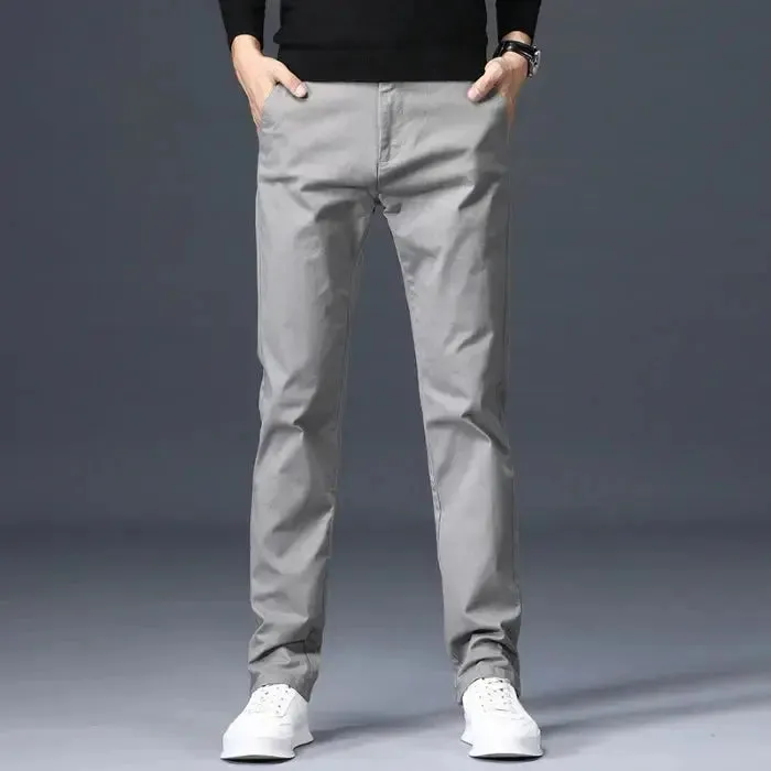 Minimalist Straight Trousers - Cross & Crown