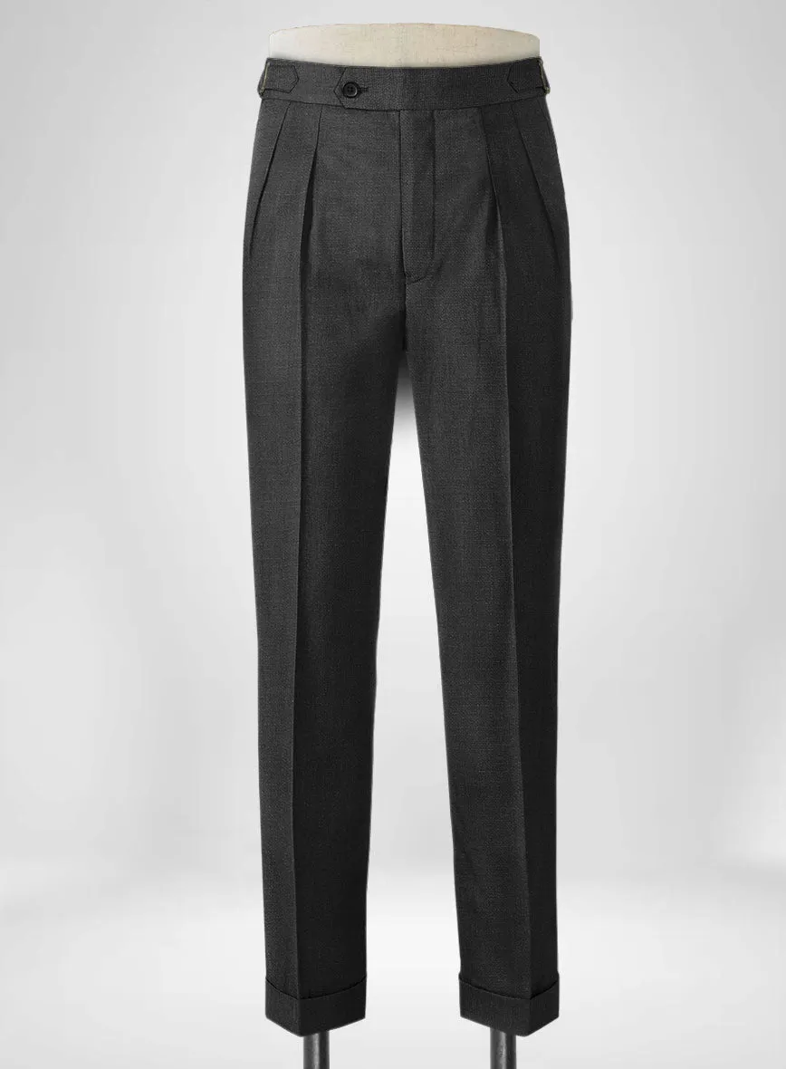 Napolean Bob Weave Gray Wool Highland Trousers