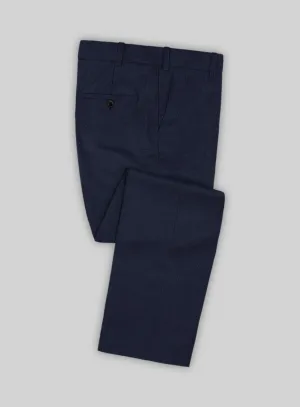 Napolean Royal Blue Birdseye Wool Pants