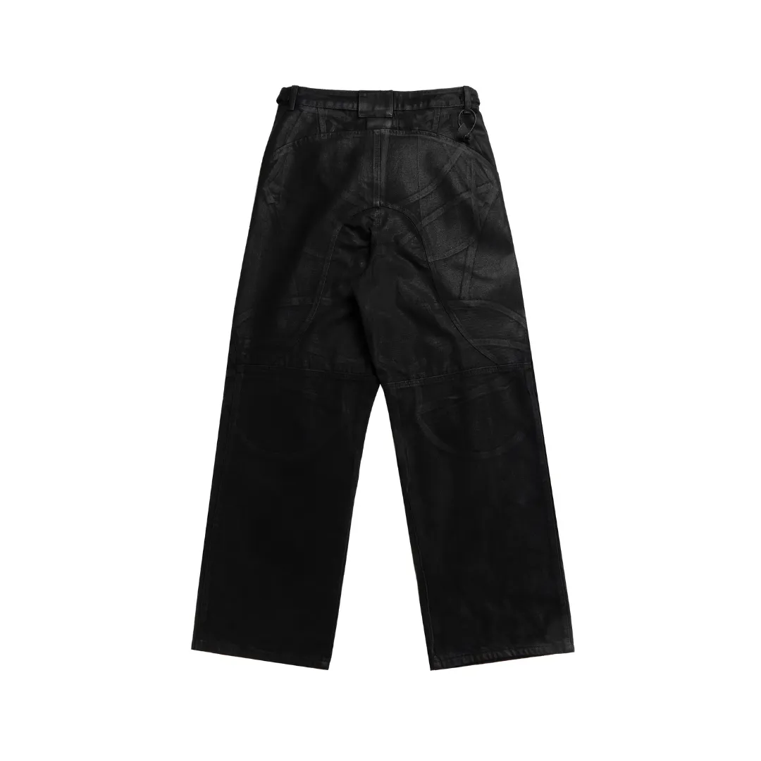 Noir Buckle Accent Pants