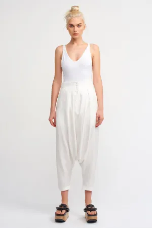 Nu Solid Harem Trouser Off White