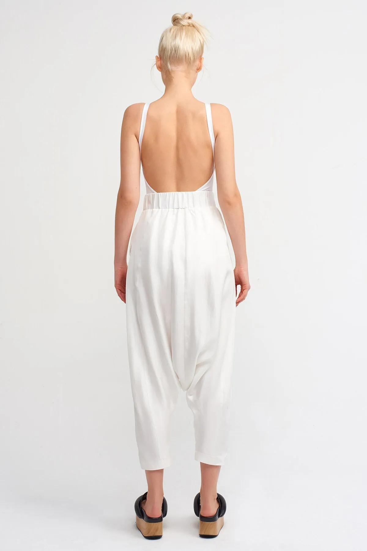 Nu Solid Harem Trouser Off White