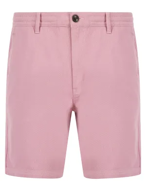 Possidi Cape Dobby Cotton Elastic Waist Chino Shorts in Dawn Lilac - Tokyo Laundry