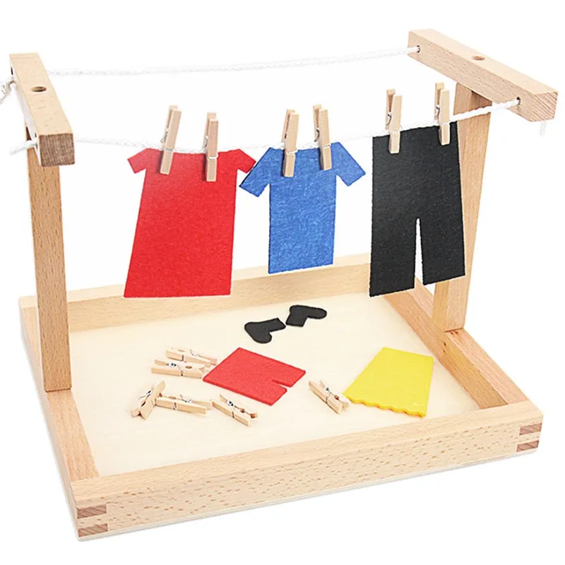 Practical Life Clothing Hang Playset