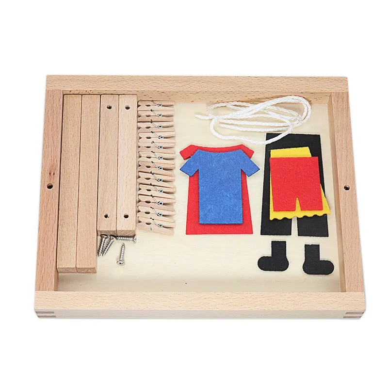 Practical Life Clothing Hang Playset