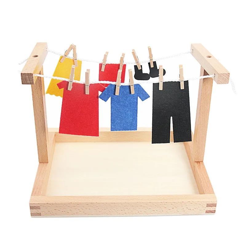 Practical Life Clothing Hang Playset